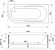 BellSan Акриловая ванна Амира 150x70 L с гидромассажем – фотография-8